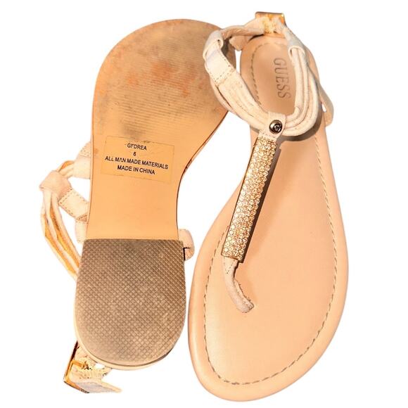 Womens size 6/7 T-Stap flip flops thong - sling back flat sandals - Picture 6 of 8